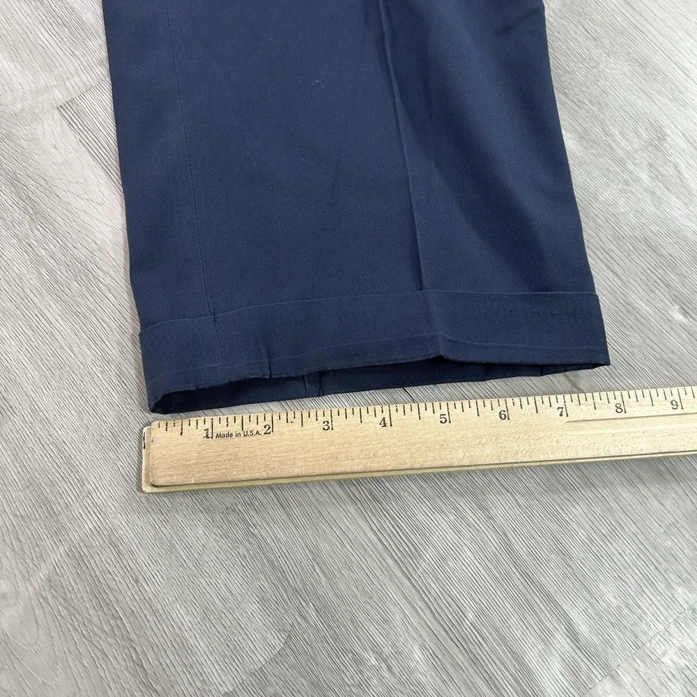 Ermenegildo Zegna Pants Mens 40x26 Blue Wool Classic Fit Dress Slacks Business